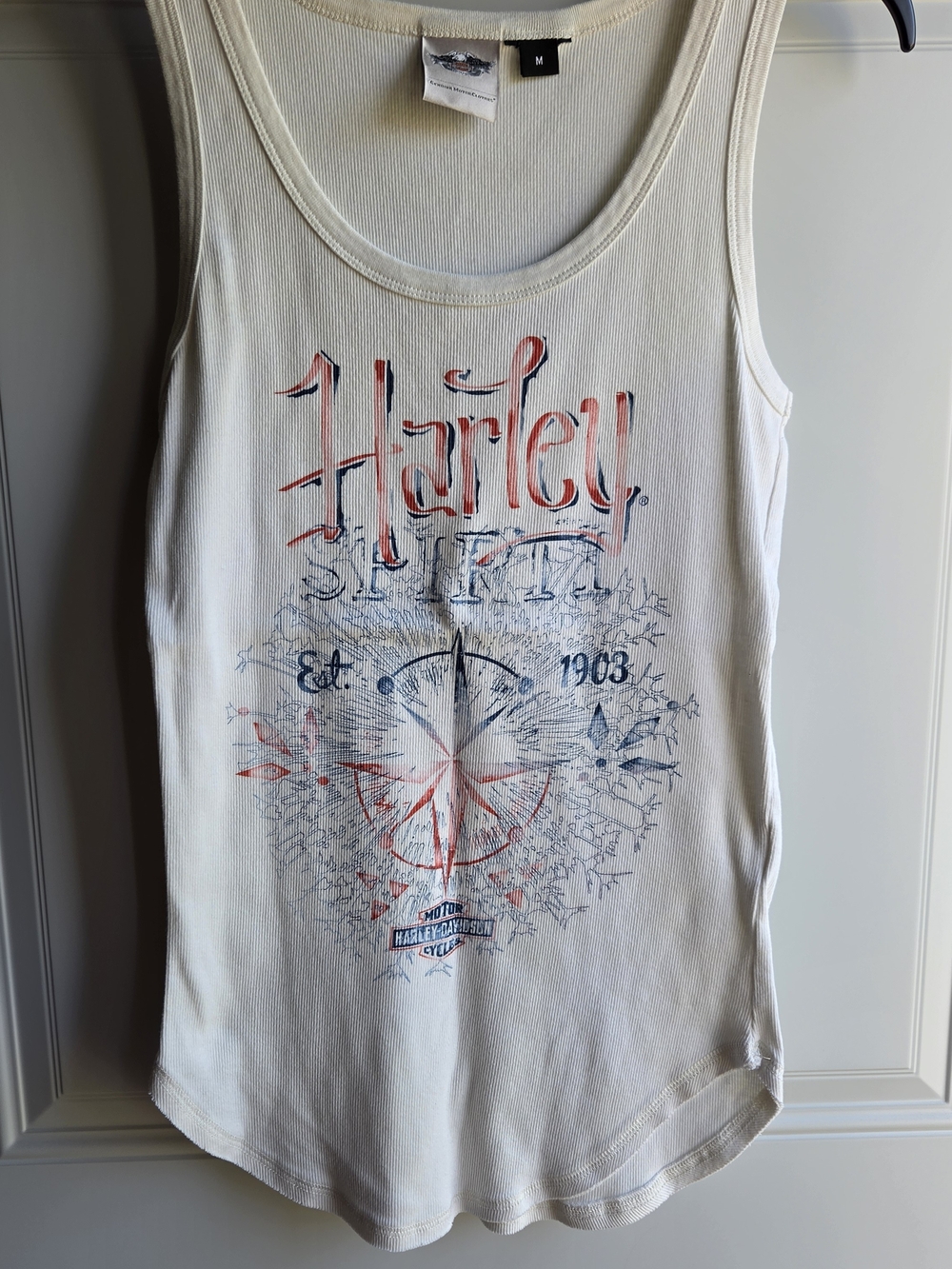 Harley-Davidson Women's White Graphic Tank Top